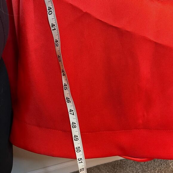 Ellie Wilde Mon Cheri Red Satin Corset Prom Pageant Ball Gown Size 6 - Picture 10 of 14